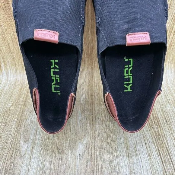 Kuru Pace Men's Size‎ 11.5 Shoes Athletic Black Brown Slip On Sneakers Casual