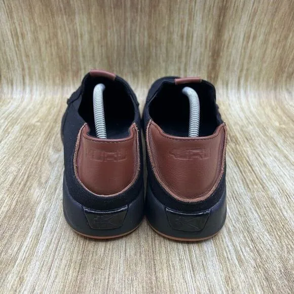 Kuru Pace Men's Size‎ 11.5 Shoes Athletic Black Brown Slip On Sneakers Casual