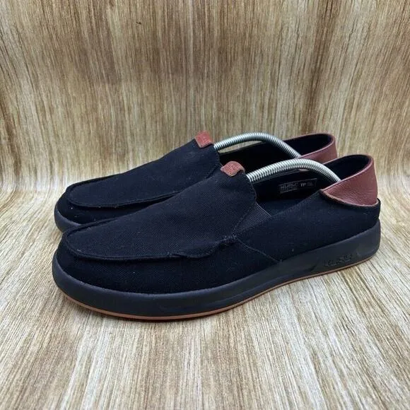 Kuru Pace Men's Size‎ 11.5 Shoes Athletic Black Brown Slip On Sneakers Casual