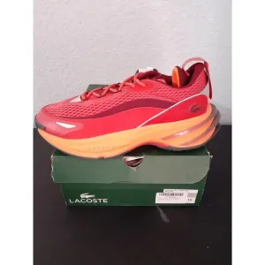 Lacoste Mens Odyssa Textile Sneakers Color Red/Orange Shoes 10