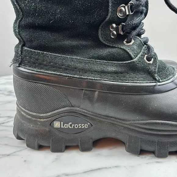 LACROSSE BLACK WINTER BOOTS SIZE 7