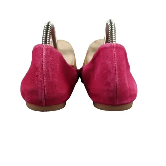 Leifnotes Shoes Womens 39 Ballet Flats Fashion Leather Anthropologie Pink Black