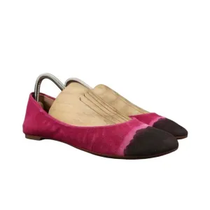 Leifnotes Shoes Womens 39 Ballet Flats Fashion Leather Anthropologie Pink Black