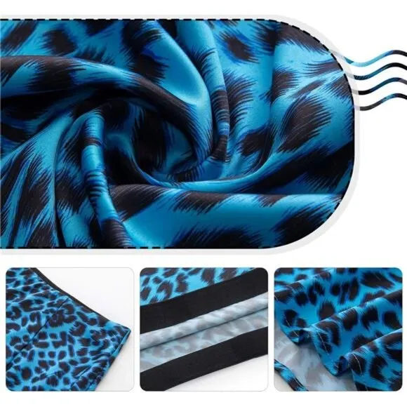 Leopard Skirt for Women Leopard Blue
