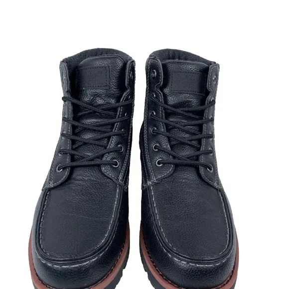 Levi's Mens Dean SH Vegan Leather Lace Up Moc Toe Rugged Casual Boot S147