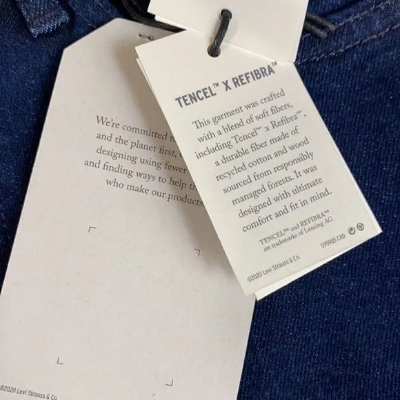 Levi's Made &amp; Crafted High Rise Skinny 721 Jeans With Knit Leg Trim 25/32 NWT