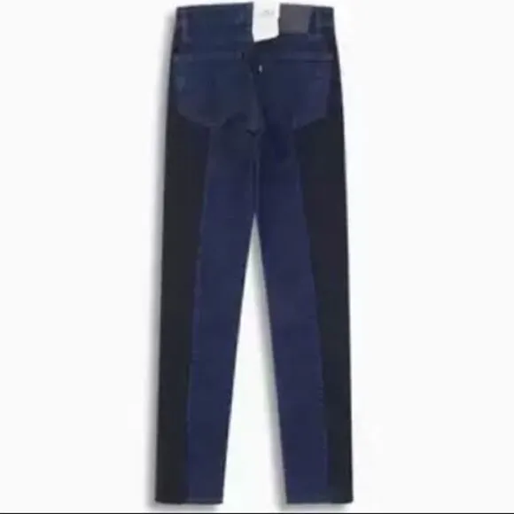 Levi's Made &amp; Crafted High Rise Skinny 721 Jeans With Knit Leg Trim 25/32 NWT