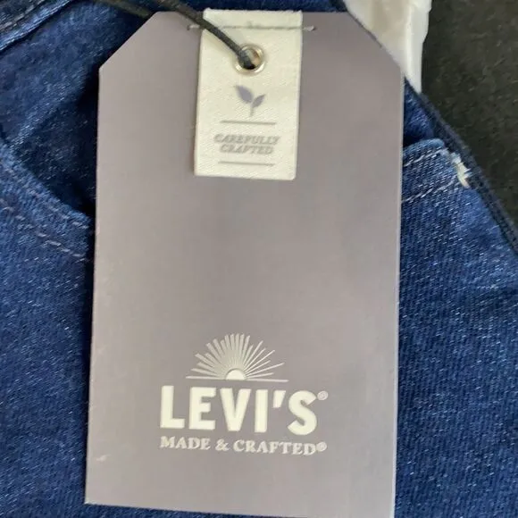 Levi's Made &amp; Crafted High Rise Skinny 721 Jeans With Knit Leg Trim 25/32 NWT