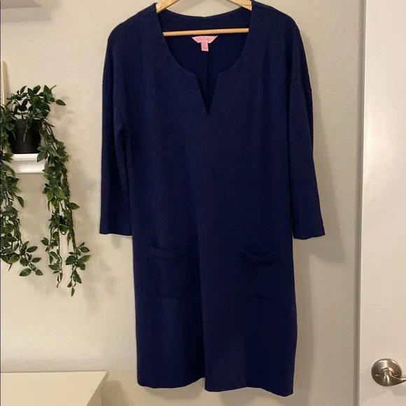 Lilly Pulitzer Navy Blue Tunic Dress - Medium