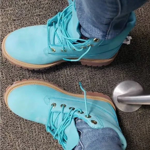 Limited edition Tiffany Blue Timberland Boots