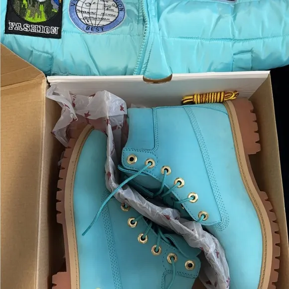 Limited edition Tiffany Blue Timberland Boots