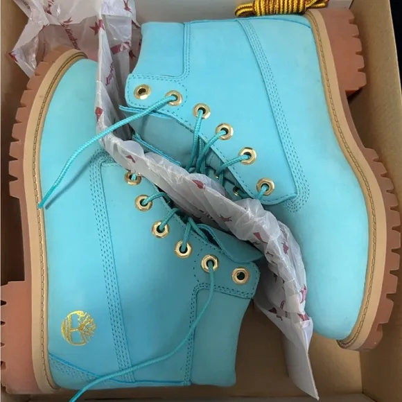 Limited edition Tiffany Blue Timberland Boots
