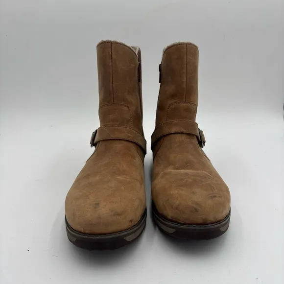L.L. Bean Boots Women’s 9 Brown Leather Casual Mid Park Ridge Buckle Tek 2.5