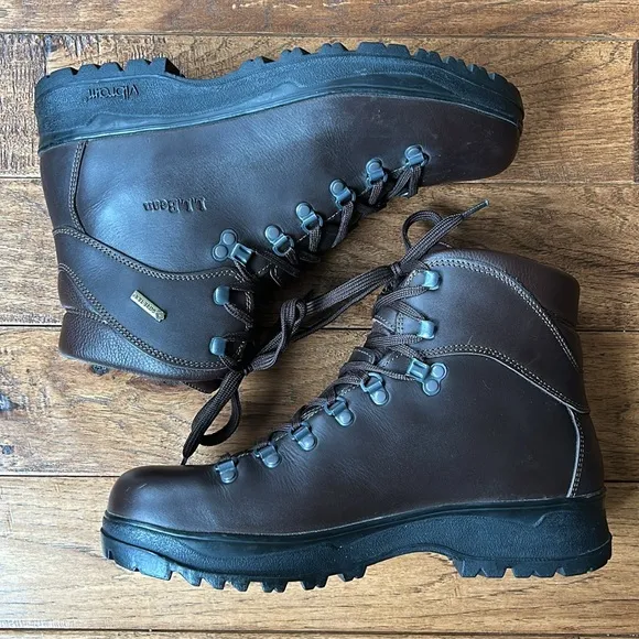 L.L. Bean Cresta GTX Waterproof Hiking Boots Brown Leather Mens Size 10 Wide