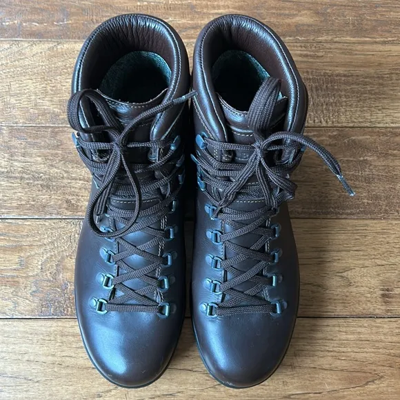 L.L. Bean Cresta GTX Waterproof Hiking Boots Brown Leather Mens Size 10 Wide