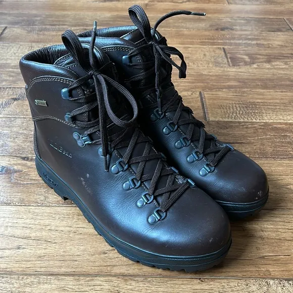 L.L. Bean Cresta GTX Waterproof Hiking Boots Brown Leather Mens Size 10 Wide