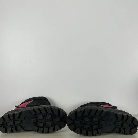L.L. Bean Northwoods black pink girls all purpose winter boots Size 7