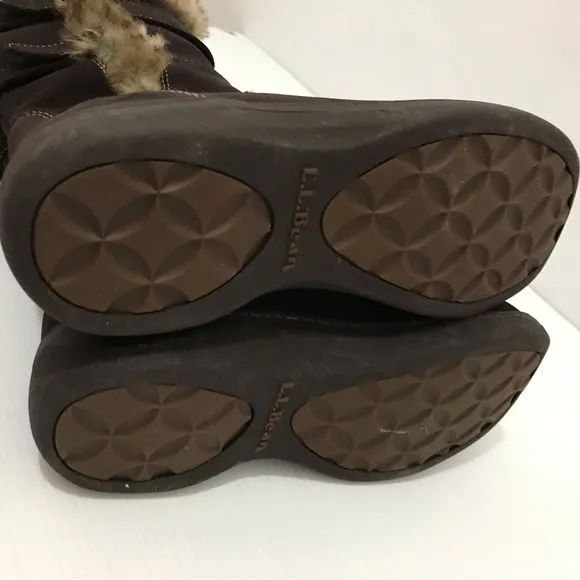 LL Bean Tek2.5 2 Buckle Tall waterproof Lined Winter Boots Women’s Size 8 EUC