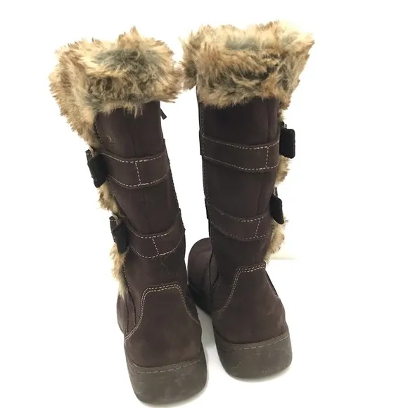 LL Bean Tek2.5 2 Buckle Tall waterproof Lined Winter Boots Women’s Size 8 EUC