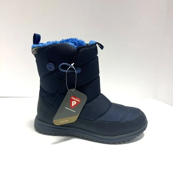 LL Bean Ultralight Winter Boots Navy Size 5 M Big Kid