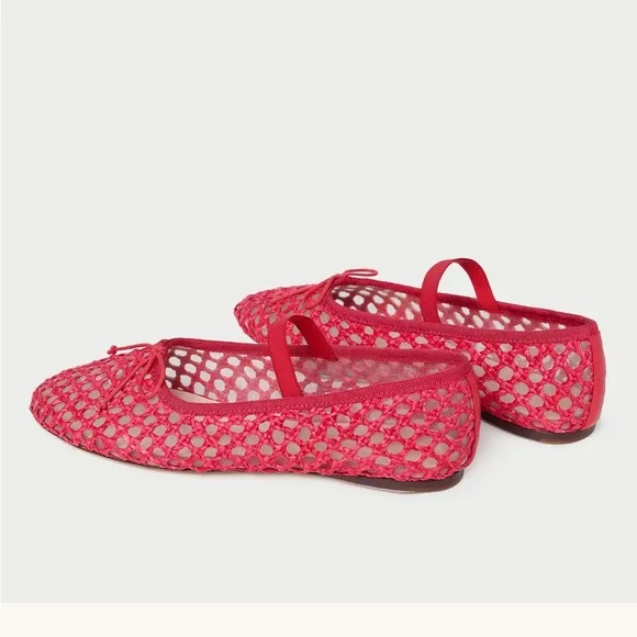 Loeffler Randall Women's Red Ballet Flats