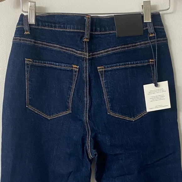 Lola jeans high Rise Straight leg Denim Cropped Jeans​​​​​