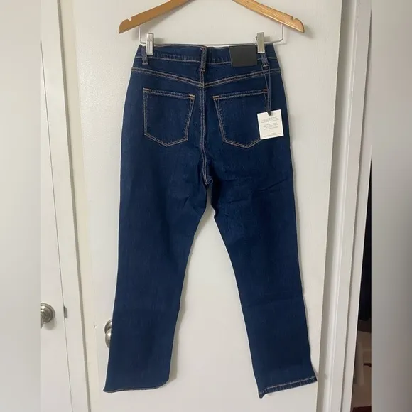 Lola jeans high Rise Straight leg Denim Cropped Jeans​​​​​