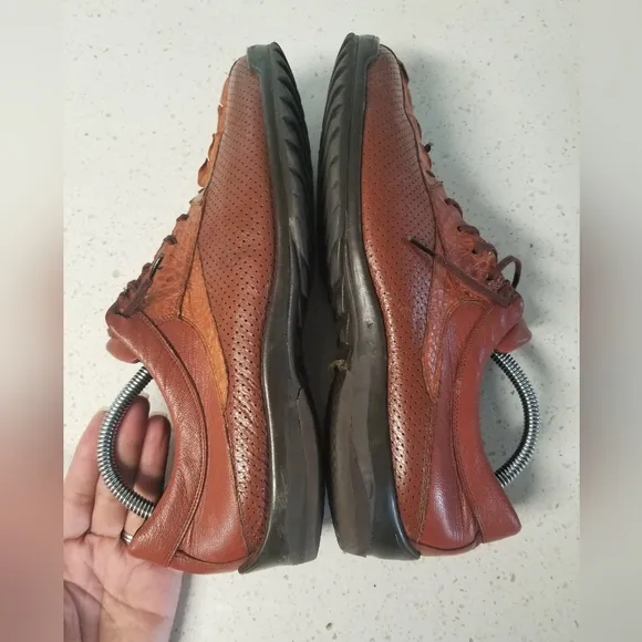 Los Altos Exotic Alligator Chestnut Dress Shoes Mens 9