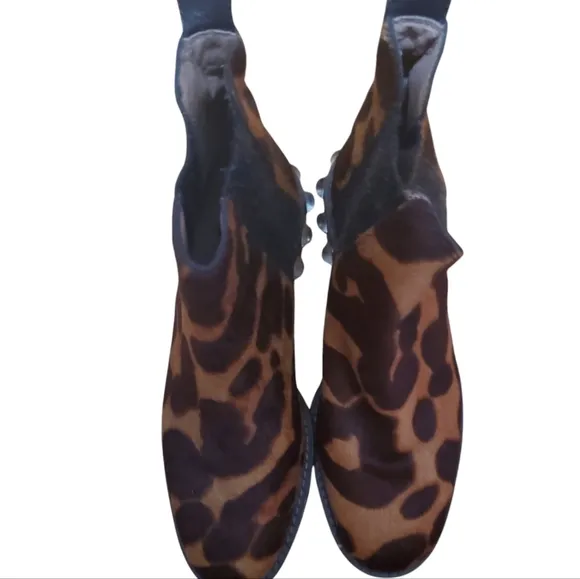 LOUIS ET CIE PONYHAIR CHELSEA BOOTS WITH GEMS NWOT SIZE 6M