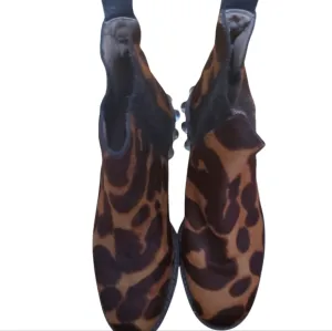 LOUIS ET CIE PONYHAIR CHELSEA BOOTS WITH GEMS NWOT SIZE 6M