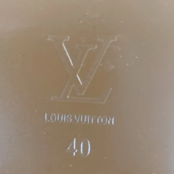 Louis Vuitton Brown and Black Sandals with Plush Straps