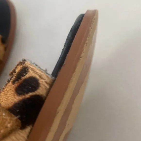 Louis Vuitton Brown and Black Sandals with Plush Straps