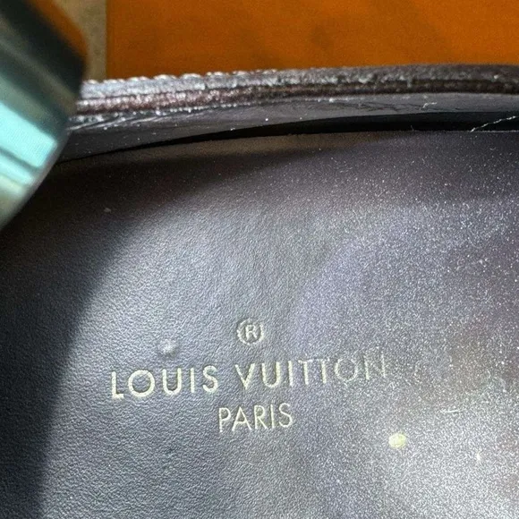 Louis Vuitton Derby Shoes in Black Leather | Original Price 1200 | Size 9 = 42