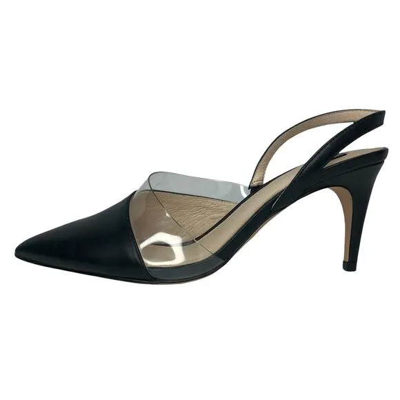 Louise et Cie Black Lo-Kareena Slingback Heels - Size 8 / 38.5 - Women