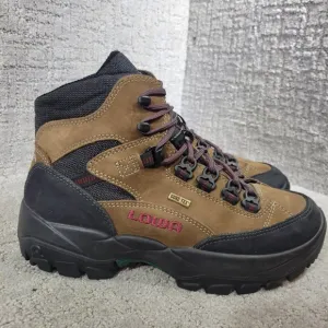 Lowa Gore-Tex Mid Women's Size 7.5 US Brown Leather Waterproof Hiking Boots 1244