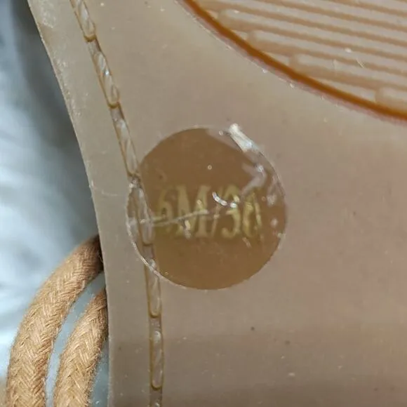 LUCKY BRAND GELSO ANKLE TIE SANDALS SANDBOX NUBUCK LEATHER 6 NWB
