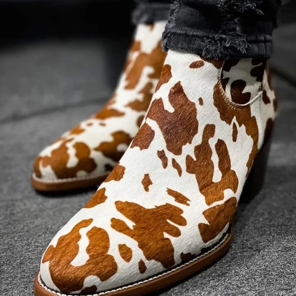 Luxxe Design Shoes Cow Leather Boots.