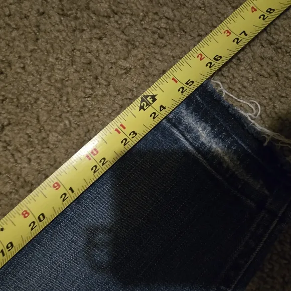 MADEWELL blue Skinny Jeans 25p Distressed Rips Length casual rise