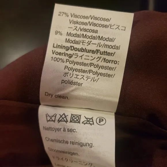 Madewell Burgundy Fireside Wool Mini Skirt Plus 24