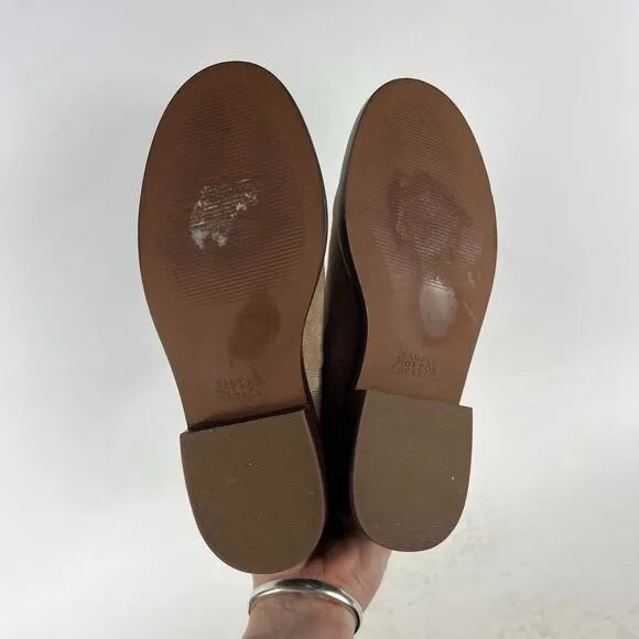 Madewell Chelsea Ankle Boots Women's 7 Camel Suede Pull-On Round Toe Comfort