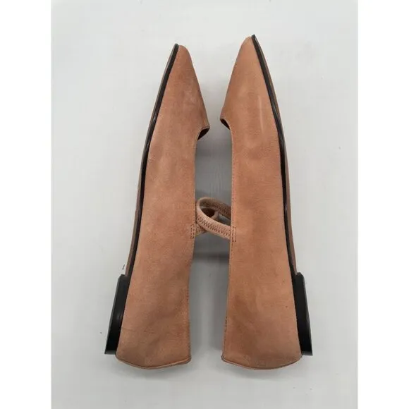 Madewell The Greta Ballet Flat Womens Sz 7.5 Beige Nude Mary Jane