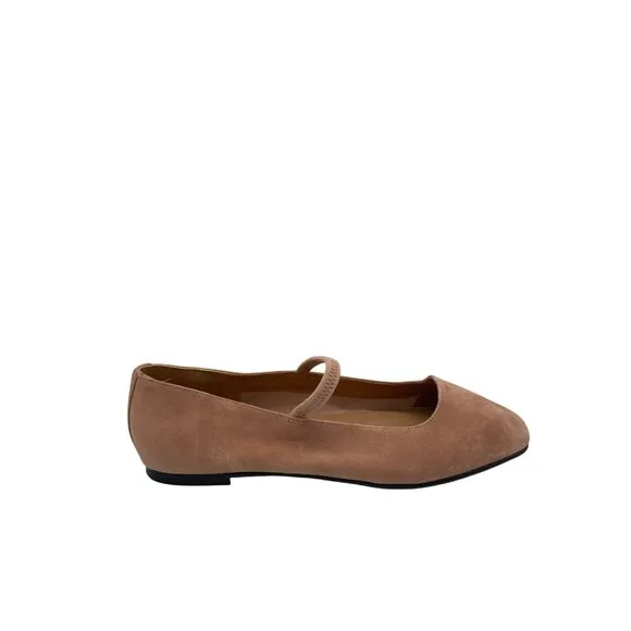 Madewell The Greta Ballet Flat Womens Sz 7.5 Beige Nude Mary Jane