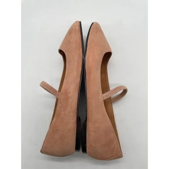 Madewell The Greta Ballet Flat Womens Sz 7.5 Beige Nude Mary Jane