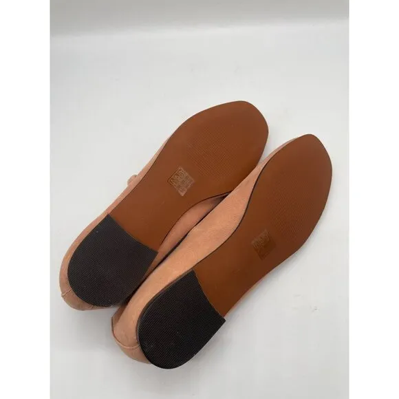 Madewell The Greta Ballet Flat Womens Sz 7.5 Beige Nude Mary Jane