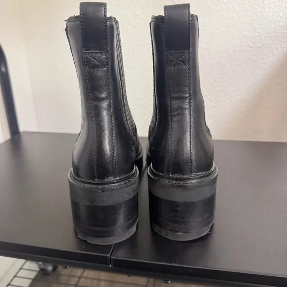 Madewell The Gwenda Platform Ankle Boots Womens Size 6.5 Minimalist Casual