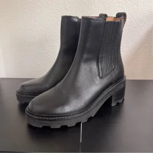 Madewell The Gwenda Platform Ankle Boots Womens Size 6.5 Minimalist Casual
