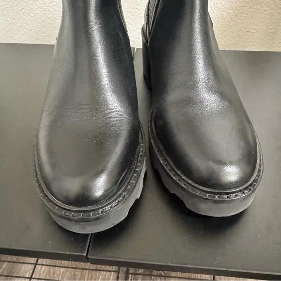 Madewell The Gwenda Platform Ankle Boots Womens Size 6.5 Minimalist Casual