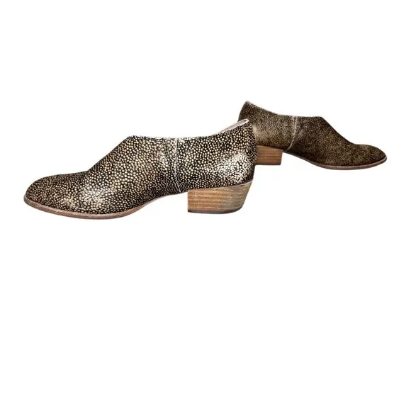 Madewell The Lucie Shoes Spotted Calf Hair Womens 7 Leather D'Orsay Asymmetrical