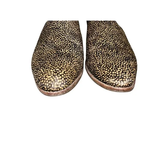 Madewell The Lucie Shoes Spotted Calf Hair Womens 7 Leather D'Orsay Asymmetrical
