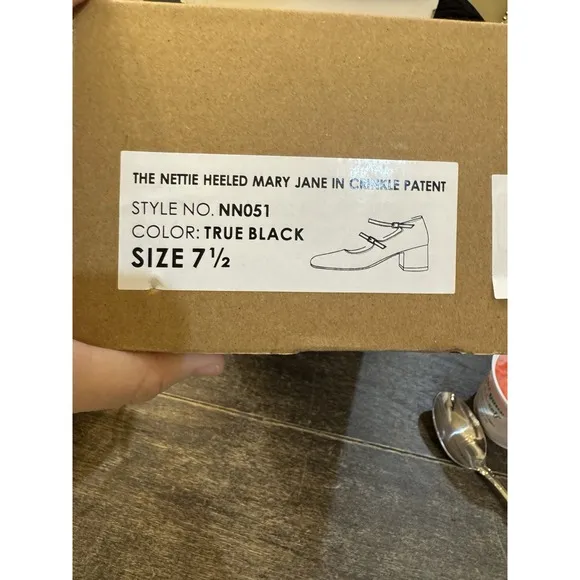 Madewell The Nettie Heeled Mary Jane In True Black Size 7.5